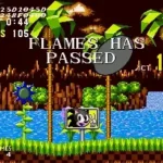 Flames in Sonic 1