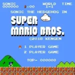 Sonic the Hedgehog in Super Mario Bros.